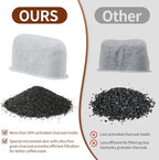 8Pcs Replacement Coffee Filters Compatible with Drew Barrymore Coffee Maker, Coffee Filters for Beautiful Coffee Maker Charcoal Water Filters