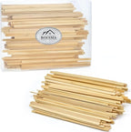 Bamboo Coffee Stirrers in Storage Box, 180 Count of Disposable Coffee Stir Sticks - Stir Sticks For Coffee Bar 7 Inch, Stir Sticks with Smooth End, Coffee Stirs for Coffee, Cocktail, Hot Drinks