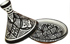 Moroccan Handmade Serving Tagine Exquisite Ceramic With Vivid colors Original 8 inches Across