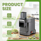 5 in 1 Commercial Food Processor with 5 Blades, Electric Vegetable Chopper, Vegetable Dicer Fruit Slicer, Multifunctional Shredder Slicer Dicer Machine, for Potato Onion Carrot, 110V