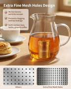 House Again Large Tea Infuser with Scoop, Extra Fine Mesh Tea Strainers for Loose Tea & Spice Infuser for Cooking, 304 Stainless Steel, Loose Leaf Tea Steeper for Brew Tea Spices & Seasonings
