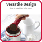 GoodCook Everyday Coffee Scoop, 2-Tablespoon Coffee Measuring Spoon with Extendable Handle, Red