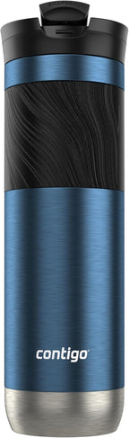 Contigo Byron 2.0 Stainless Steel Travel mug with Snapseal Lid and Grip, 24oz, Blueberry, BPA Free and Leak Proof
