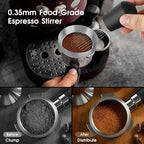 Reoszeank 51mm Espresso Accessories Kit, Coffee Distributor and Tamper Leveler, WDT Tool and Dosing Funnel Set Fits Delonghi CASABREWS and atatix 51 mm Espresso Machines and Portafilters