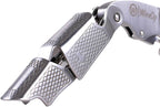 WineOp Professional Wine Opener Luxury Double Hinged Waiter's Corkscrew Wine Bottle Key - Cork screwer for Servers, Bartenders, Sommelier and Home Use | All-In-One Stainless Steel (Silver Handle)