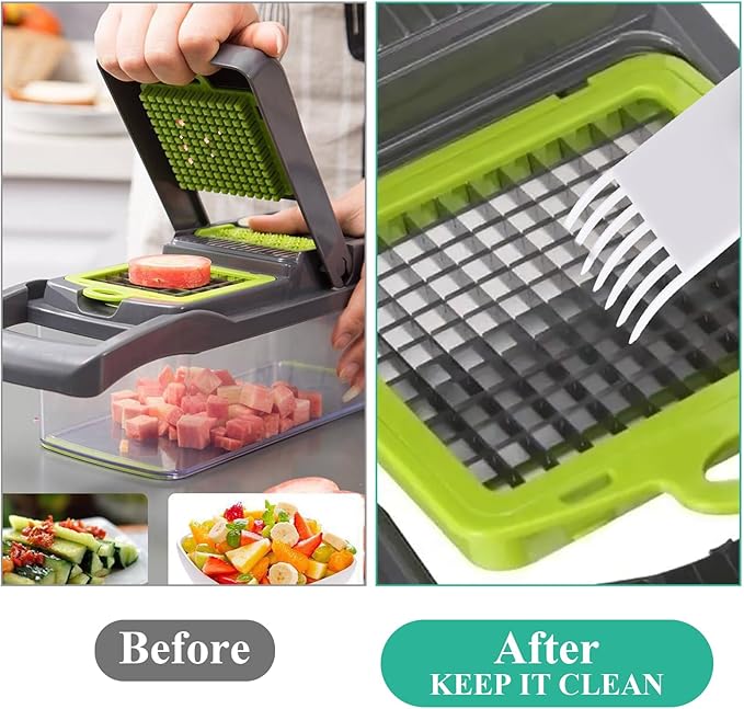 2 Pcs Vegetable Chopper Cleaning Tool Salad Chopper Onion Chopper Vegetable Cutter Cleaning Brush for Fullstar Vegetable Chopper Fruit Vegetable Chopper Cleaner Comb Tools for Vidalia Chop Wizard