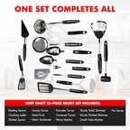 Chef Craft 13 Piece Select Stainless Steel Kitchen Tool Set