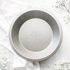 USA Pan Bakeware Aluminized Steel Commercial Pie Pan, Silver (Pack of 6)