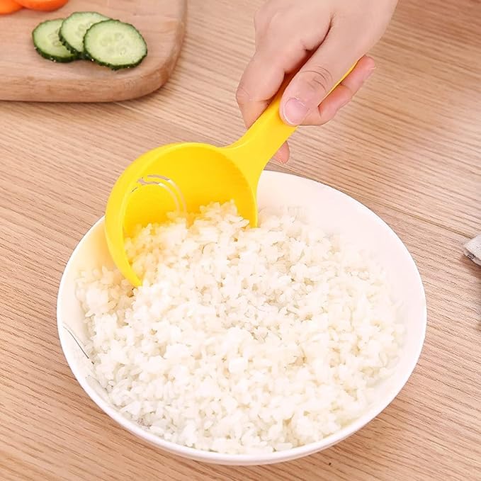 2PCs Yellow Rice Paddle Sushi Mold - Non-Stick Sushi Making Kitchen Gadget for Home & Restaurant