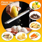 Grater Citrus Orange Lime Lemon Slicer with Channel Knife Stainless steel with non-slip rubber handle 2-pcs multi-tool set