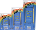 Creative Hobbies Deluxe Plate Display Hangers - 3 Different Sizes Assortment - Assembled & Ready to Use - Hang 5 to 14 Inch Plates - Gold Wire Spring Type, Hanger Hooks & Nails Included | Pack of 3