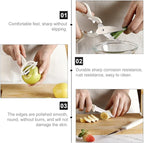 Fruit Peeling Cutter and Paring Knife Set, 5pcs Kitchen Small Tool Kit with Melon Peeler and Gadget Storage Box, Plastic Handle Fruit Cutting Tools for Home Cooking