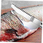 2pcs Fish Remover Set Stainless Steel Handle Multi-Use Fish Scaler and Belly Opener Tool for Kitchen Reusable Gadget