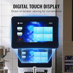 VEVOR Commercial Ice Cream Machine, 1000W Single Flavor Soft Serve Ice Cream Maker, 10.6 QT/H Yield, 4L Hopper & 1.6L Cylinder, Touch Screen, Auto Clean & Pre-Cooling, Countertop Restaurant Snack Bar