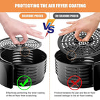 GCQ Air Fryer Rubber Bumpers, 4 PCS Replacement Parts Rubber Tips Silicone Rubbers Feet Tabs Silicone Bumpers Accessories for Power XL Ultrean Chefman Gowise Dash CROWNFUL Air Fryer