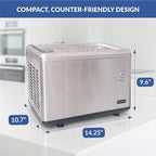 Whynter ICR-300SS 0.5-Quart Stainless Steel Rolled Ice Cream Maker With Compressor