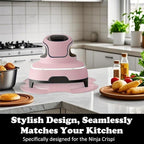 Tailored Ninja Crispi PowerPod Silicone Trivet – Hot Pads for Ninja Crispi Glass Air Fryer Accessories, Heat-Resistant, Non-Slip, Protection for Countertop (Pink)
