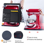 BAGSPRITE Stand Mixer Cover with Detachable Appliance Sliders Base Compatible with KitchenAid Mixer-Storage Bag for 4.5/5 Quart with Pockets for Kitchen Aid Accessories and Attachments
