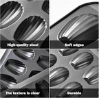 2pc Nonstick Madeleine Pan for Baking, 12-Cavity Shell Shape Cake and Cookie Mold Tray, Carbon Steel Cookie Molds, Send Goods from Local Warehouse (2 PC)