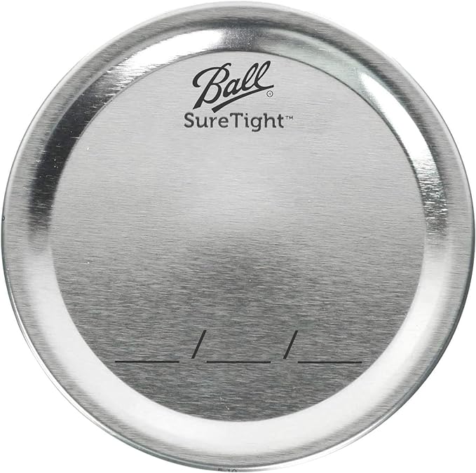 Ball Mason Jar Lids, Regular Mouth, 12 CT (Pack of 6)