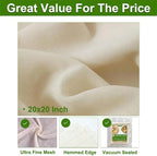 8 Pcs Cheese Cloths, 100% Unbleached Cotton, 20x20 Inch Cheesecloth for Straining, Grade 100 Ultra-Dense Cheese Cloth With Fabric Fine Mesh Cloth for Cooking, Juicing, Baking, Cheese Making