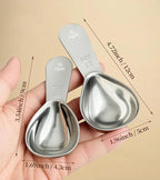 Ugotit Coffee Scoop for Ground Coffee, 2 Tablespoon 304 Stainless Steel Coffee Measuring Scoop Heavy-Duty, Short Handle for Canisters, Espresso & Baking