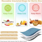 12 Pack Lunch Bag for Men & Women, Reusable Insulated Lunch Tote Bags, Waterproof Cooler Lunch Bag, Leak-Proof Portable Lunchbox with Large Capacity for School Office Picnic Travel, 4 Color