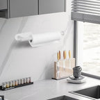 DEKAVA Under Cabinet Wall Mount Paper Towel Holder, Self-Adhesive Bar, Stainless Steel 13 inch (White, 1)
