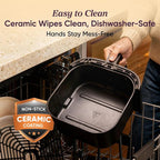 COSORI Air Fryer Pro, Compact 5QT, Ceramic Coating, 7 Presets with Preheat & Keep Warm, 450℉, Easy to use & clean, Shake Reminder, 130+ In-App Recipes, Nonstick & Dishwasher-Safe Basket, Gray
