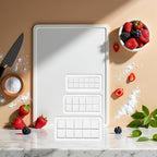 6Pcs White Square Cookie Cutter Set, Geometric Multicutter Square Cake Fondant Cutter, Cookie Cutter Biscuit Cutters Cake Decorating,Baking Tools and Accessories(3 Size）