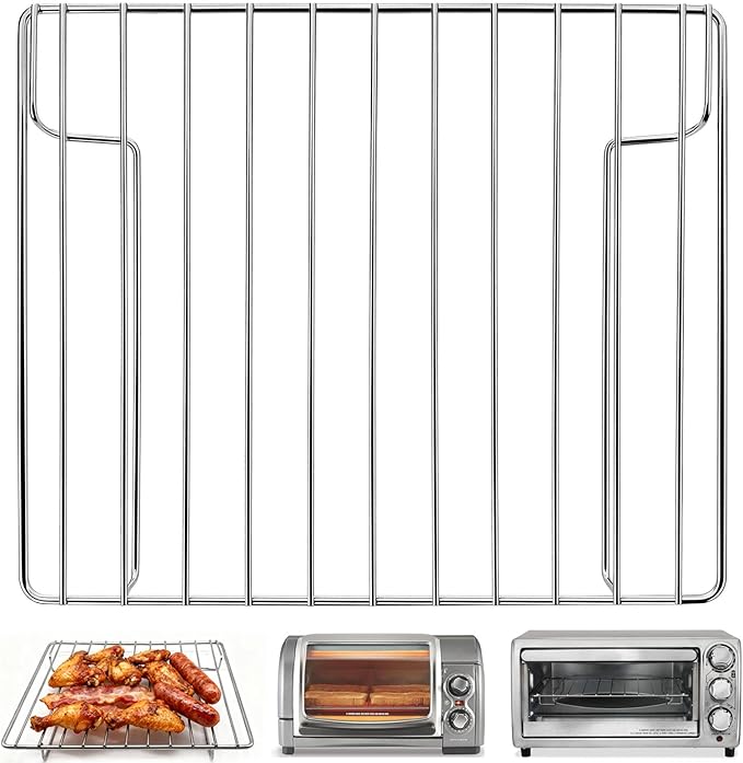 Toaster Oven Accessories for Hamilton Beach Easy Reach 4 Slice Countertop Toaster Oven, 10.9×9.2 IN Food Grade Stainless Steel Toaster Oven Replacement Parts Wire Rack, Dishwasher Safe