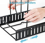 ORDORA Pots and Pans Organizer for Cabinet 16.61 Height, 8 Tier Pot Organizers Rack with 3 DIY Methods, Adjustable Pan Organizer under Cabinet Kitchen Organization and Storage