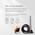 1Zpresso J-Ultra Manual Coffee Grinder Iron Gray, Conical Burr, Foldable Handle, Magnet Catch Cup Capacity 40g, Numerical Adjustable Finely Setting, Faster Grinding Efficiency Ideal for Espresso