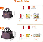 Lifewit Medium Lunch Bag, Insulated Lunch Box, Soft Cooler Cooling Tote for Adult Men Women, Purple 12-Can (9L)