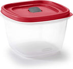 Rubbermaid Easy Find Vented Lid Food Storage Containers 7-Cup Red