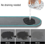 Sponge Holder for Kitchen Sink with High Brush Holder, [Stay-Dry Anywhere & No Drainage Needed] Rustproof Stainless Steel Kitchen Sink Caddy Organizer with Water Absorbing Stone Tray, Grey