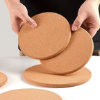 Cork Trivet, 8 Pack High Density Thick Cork Coasters Set for Hot Dishes, 8 Inch Heat Resistant Multifunctional Cork Trivets for Hot Dishes, Hot Pads for Kitchen, Table, Countertops