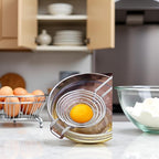 Silver Egg Separator, Yolk White Separator Tool, Food Grade Stainless Steel Egg Divider Egg Sieve Egg Extractor, Kitchen Gadget Cooking Baking Tool, Dishwasher Safe Specialty Tools