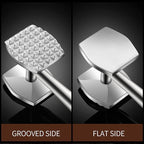 Aliglow Meat Tenderizer Hammer/Mallet Tool/Pounder For Tenderizing and Pounding Steak, Beef And Poultry. Solid Metal Construction With Comfort Grip Handle