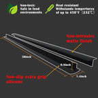 KindGa Stove Gap Covers, Silicone Counter Gap Filler for Stove, 30 Inches Can Be Cut to Any Size for 0.2-1 inch Gap, Seal Spills between Appliances Countertop Furniture Stoves Ovens(Set of 2, Black)