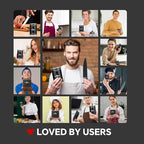 The Innovative Knife Sharpener - Patented Multi-Angle Premium Rolling Knife Sharpener with Extra Replacement Head for Chef's, Fruit, and All Steel Knives (Black)
