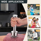 Meat Tenderizer Stainless Steel with Sharp Needles for Steak Chicken Pork Fish, Suitable Meat Tenderizer Tool with Cleaning Brush for BBQ or Kitchen