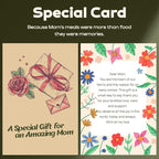 Cooking Gifts For Mom Wooden Spoons for Cooking 6-Piece - Bamboo cooking utensils with Spatulas & Spoons, Wooden Utensils, Heat-Resistant, Eco-Friendly Kitchen Utensils - Christmas Gifts