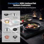 Electric Hot Plate Single Burner Portable Ceramic Cooktop For Cooking Ultra-thin Electric Stove Infrared Burner Cooker,24-Hour Timer Child Safety Lock,Compatible With All Cookware 1800W