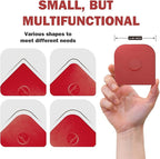 Pan Scraper, 5 Pcs Pot Scraper Plastic, Pot Scraper Non Scratch for Cast Iron, Pot and Pan Cleaning, Sturdy Scraper Kitchen Tool, Red