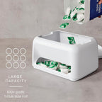 YouCopia SinkSuite Bag & Pod Dispenser, Standing Garbage Bag and Dishwasher Pod Organizer with Removable Lids for Storage, Speckled White