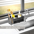 Utensil Drying Rack, 4Pcs Wall Mounted Utensil Holder Kitchen Drainage Basket Accessories, Plastic Dish Drainer Cutlery Knife Fork Spoon Holder Organizer, with Drain tray and Hooks