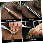 2pcs Shrimp Opener Kitchen Gadgets Tool Prawn Peeler Utensil Stainless Steel