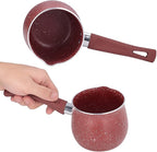 Mini Saucepan, Nonstick Butter Warmer Multi Milk Pot Stockpot Practical Small Melting Pot with Handle Pour Spouts