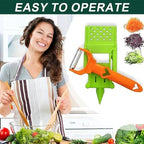 Pelador Multifuncional 2-En-1, Multi Cutter and Julienne Set with Grating Plate, Multifunctional Kitchenware Set, For Fruits and Vegetables (2pcs)